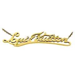 Louis Vuitton Signature Diamond Gold Necklace