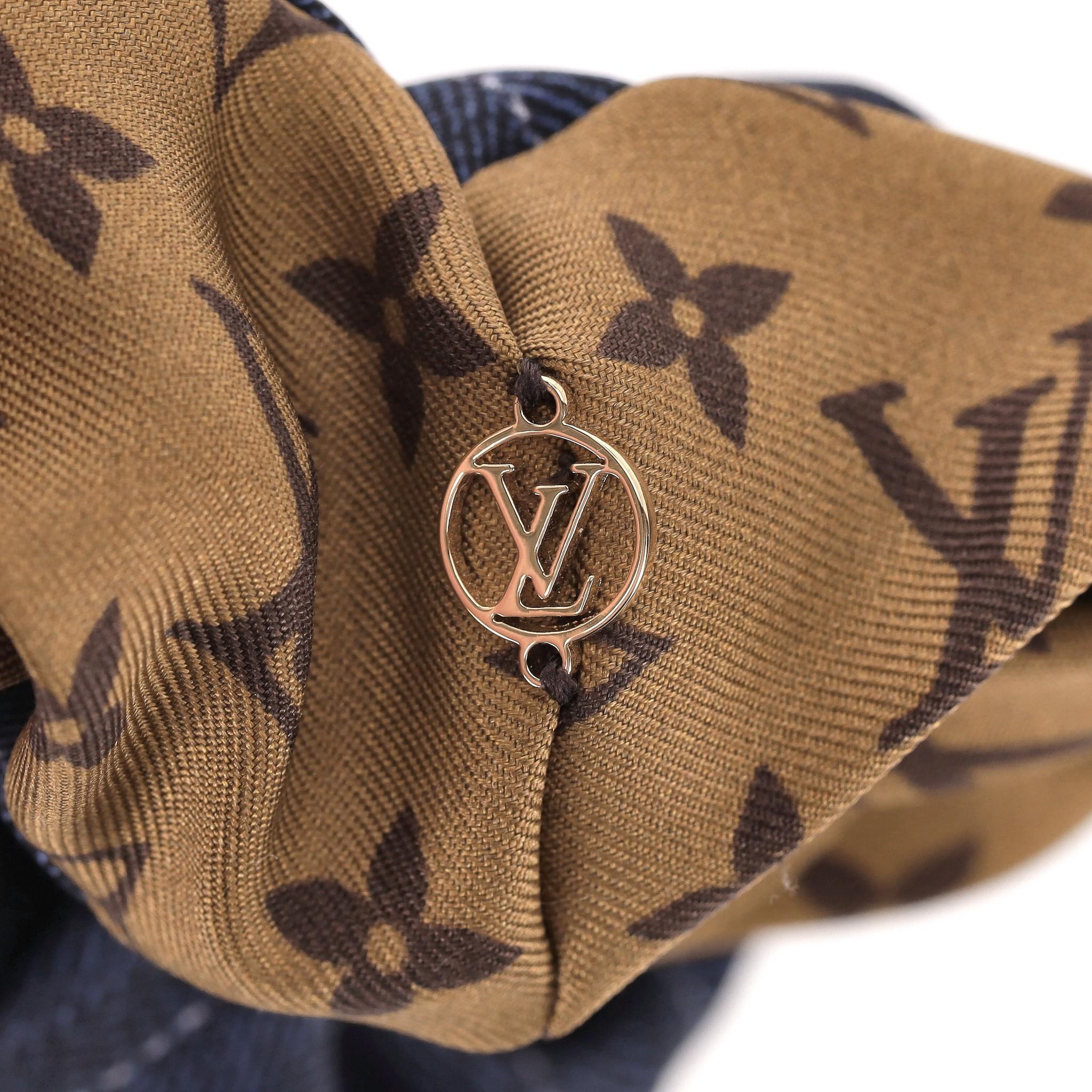 Nero Louis Vuitton: scrunchie in seta Be Mindful Chouchou Monogram in vendita