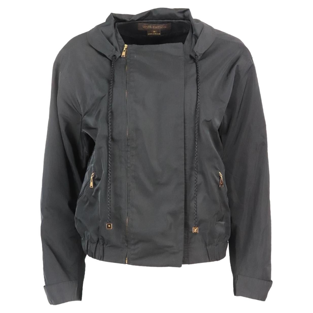 Louis Vuitton Silk Blend Bomber Jacket Fr 36 Uk 8