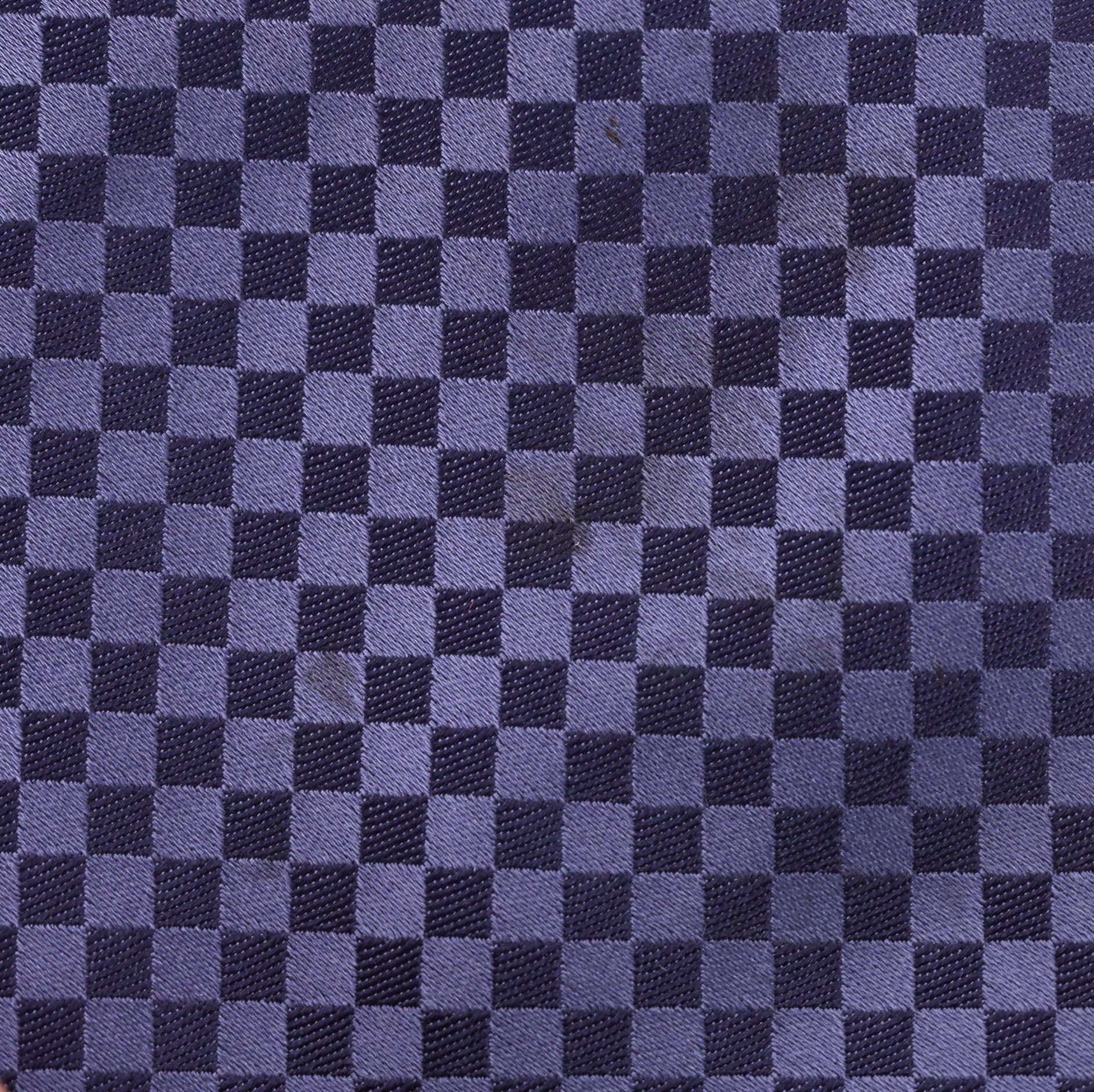 Louis Vuitton Silk Checkered Tie For Sale 1
