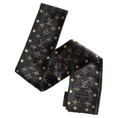 Sciarpa girocollo in seta Louis Vuitton in nero