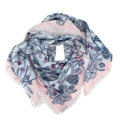 Louis Vuitton Silk Floral Square Scarf
