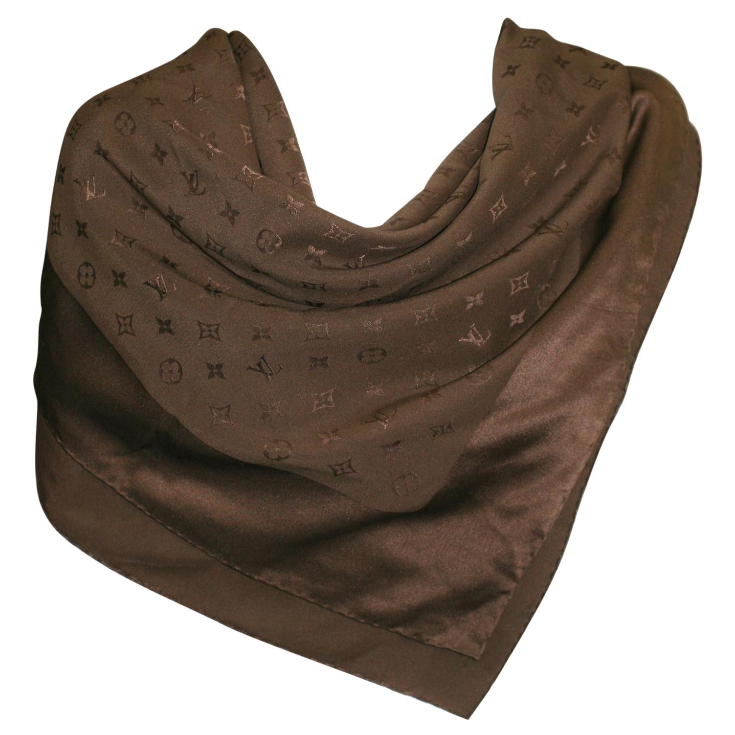 Louis Vuitton Silk Logo Scarf