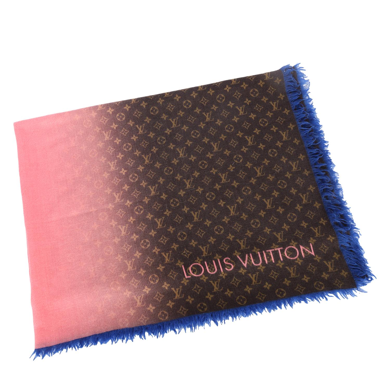 LOUIS VUITTON Sciarpa quadrata in seta Monogram Multicolor in vendita 1