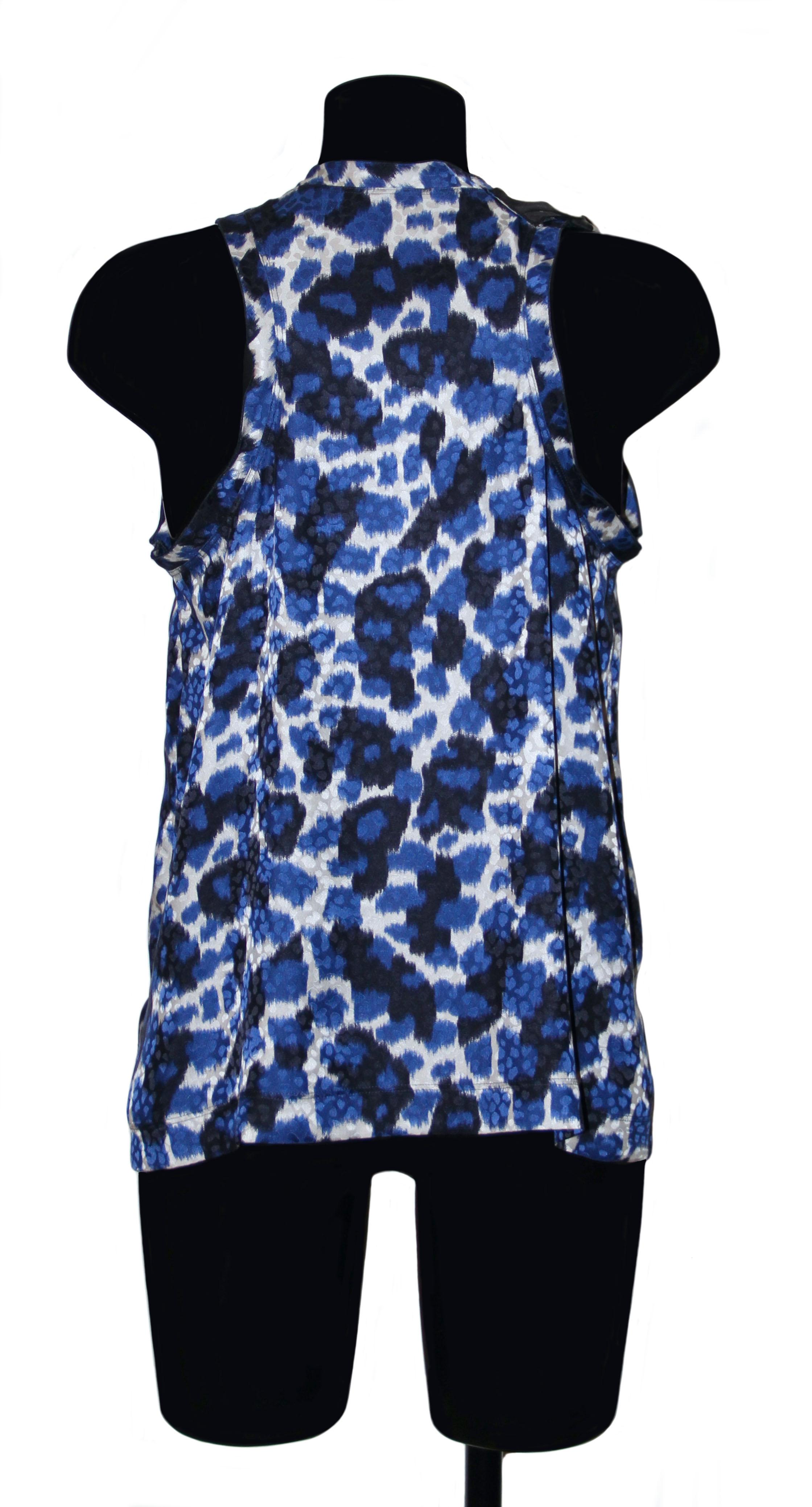 Purple Louis Vuitton Silk Print Sleeveless Top