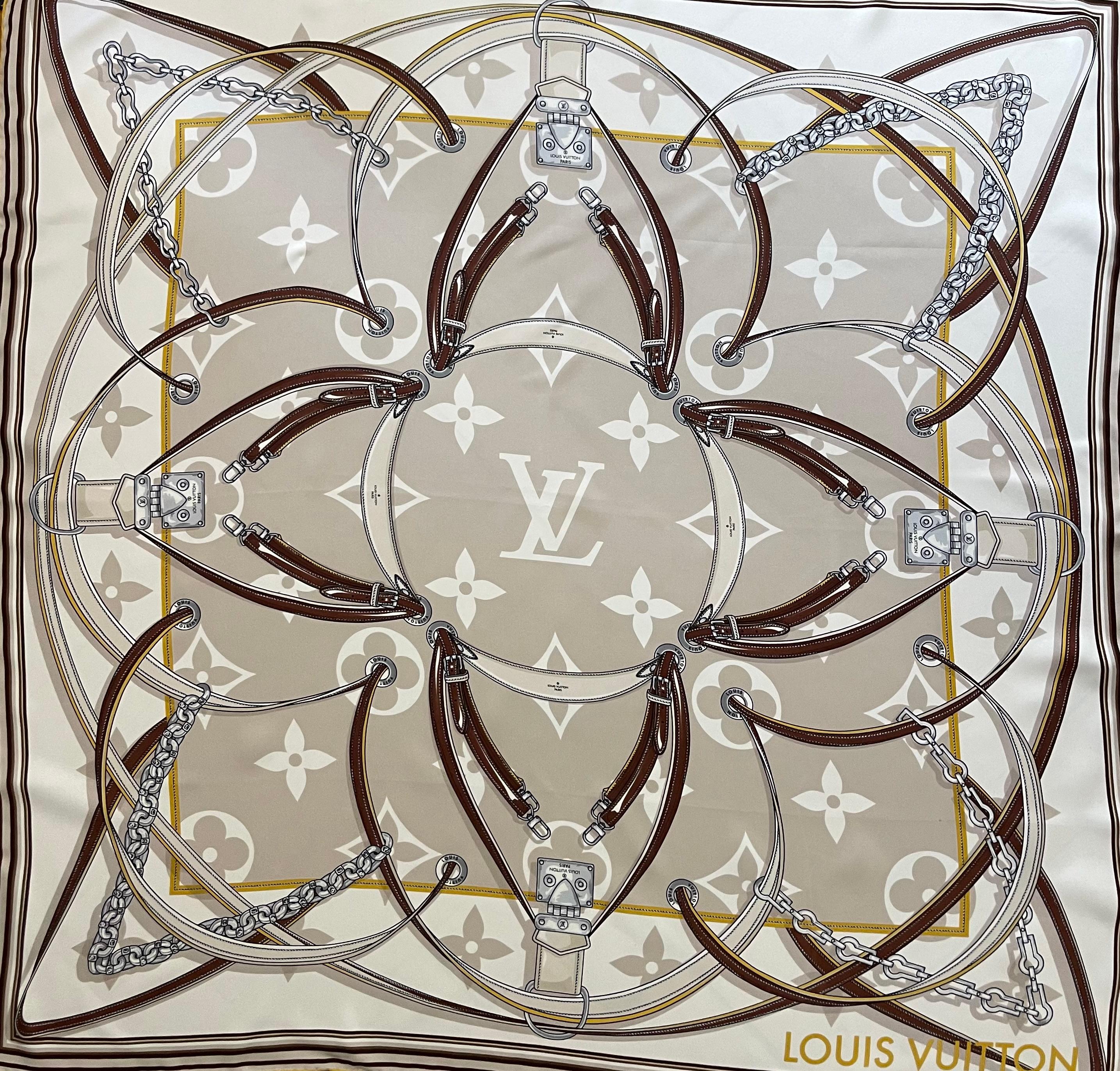 Pañuelo de seda Louis Vuitton 
