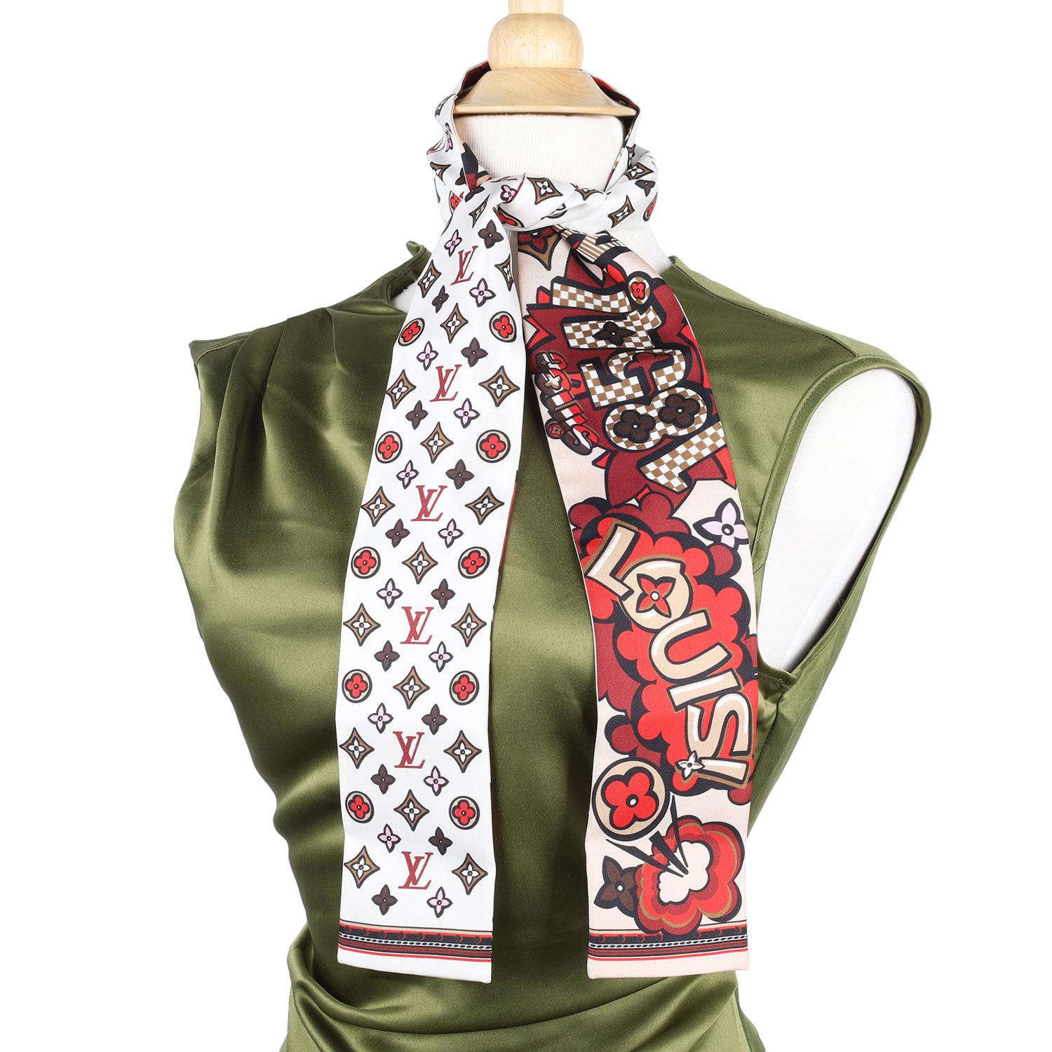 Bandeau Louis Vuitton Monograma Calle de la Seda 1854 Rojo Beige