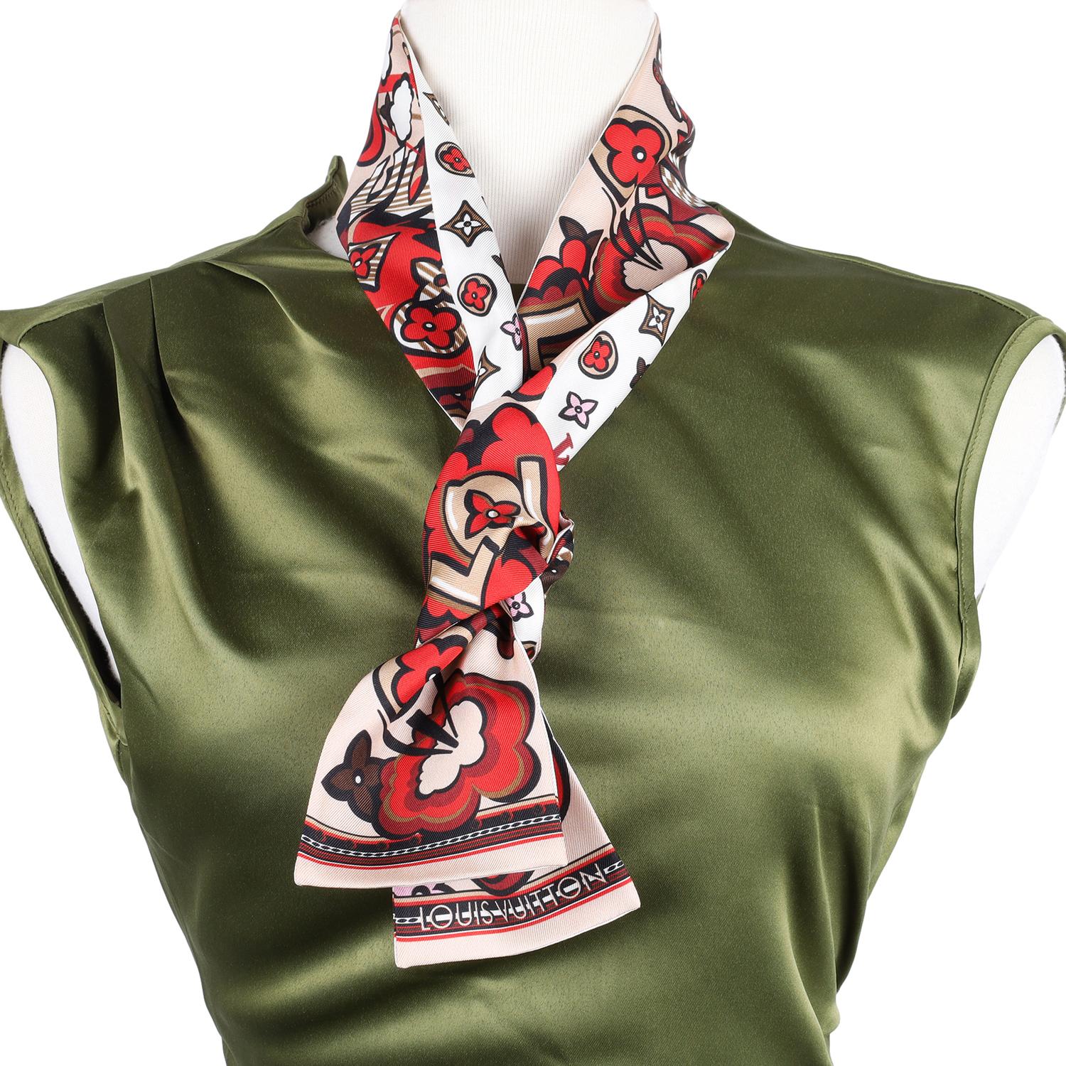De las mujeres Bandeau Louis Vuitton Monograma Calle de la Seda 1854 Rojo