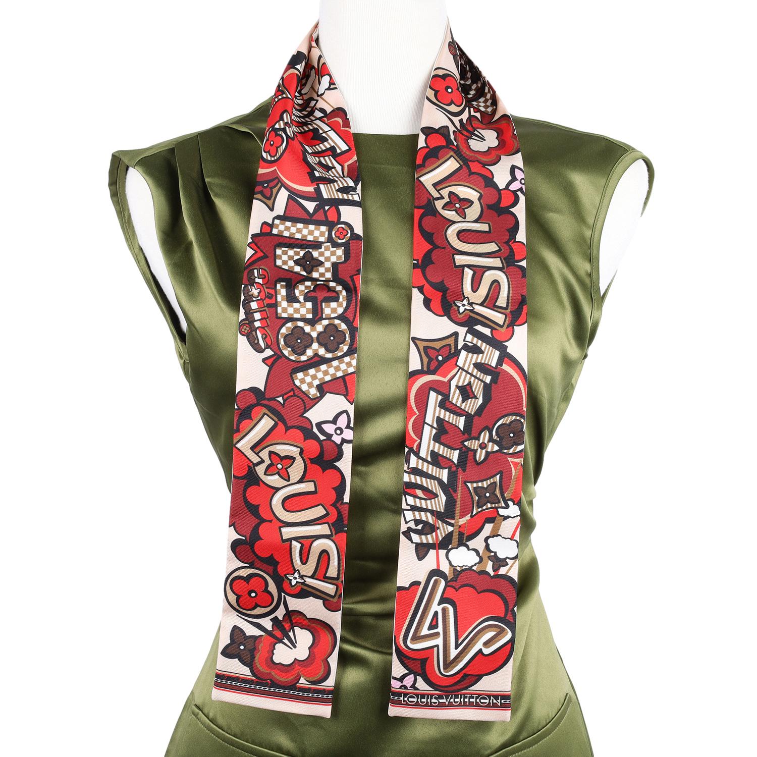 Bandeau Louis Vuitton Monograma Calle de la Seda 1854 Rojo 1