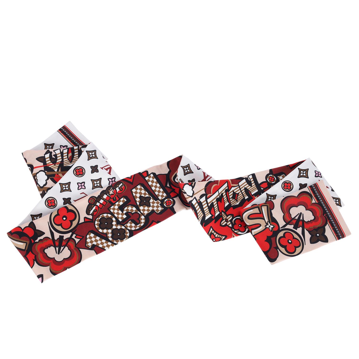 Bandeau Louis Vuitton Monograma Calle de la Seda 1854 Rojo 4
