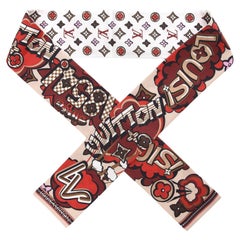 Bandeau Louis Vuitton Monograma Calle de la Seda 1854 Rojo