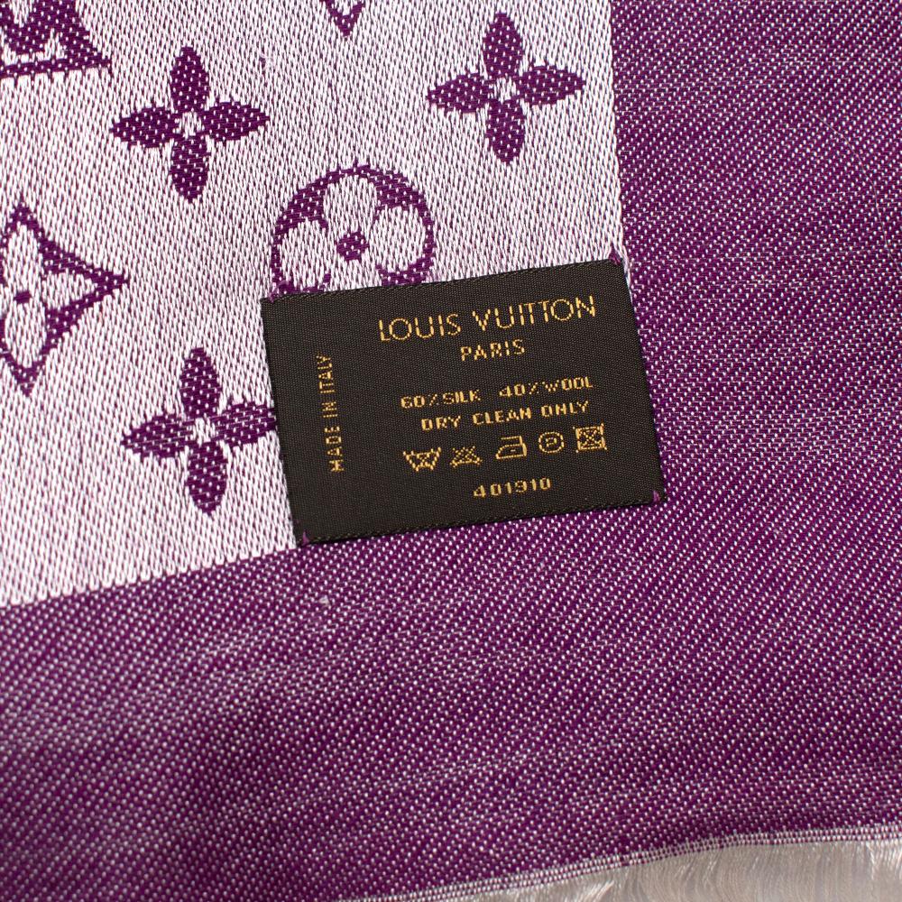 purple louis vuitton scarf