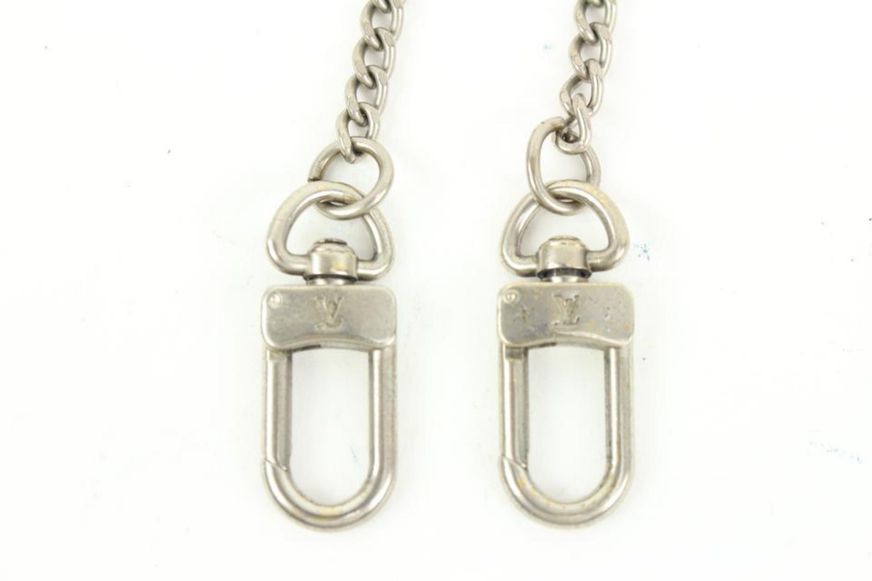 Beige Louis Vuitton Silver Chain Strap or Pochette Extender  42lk421s