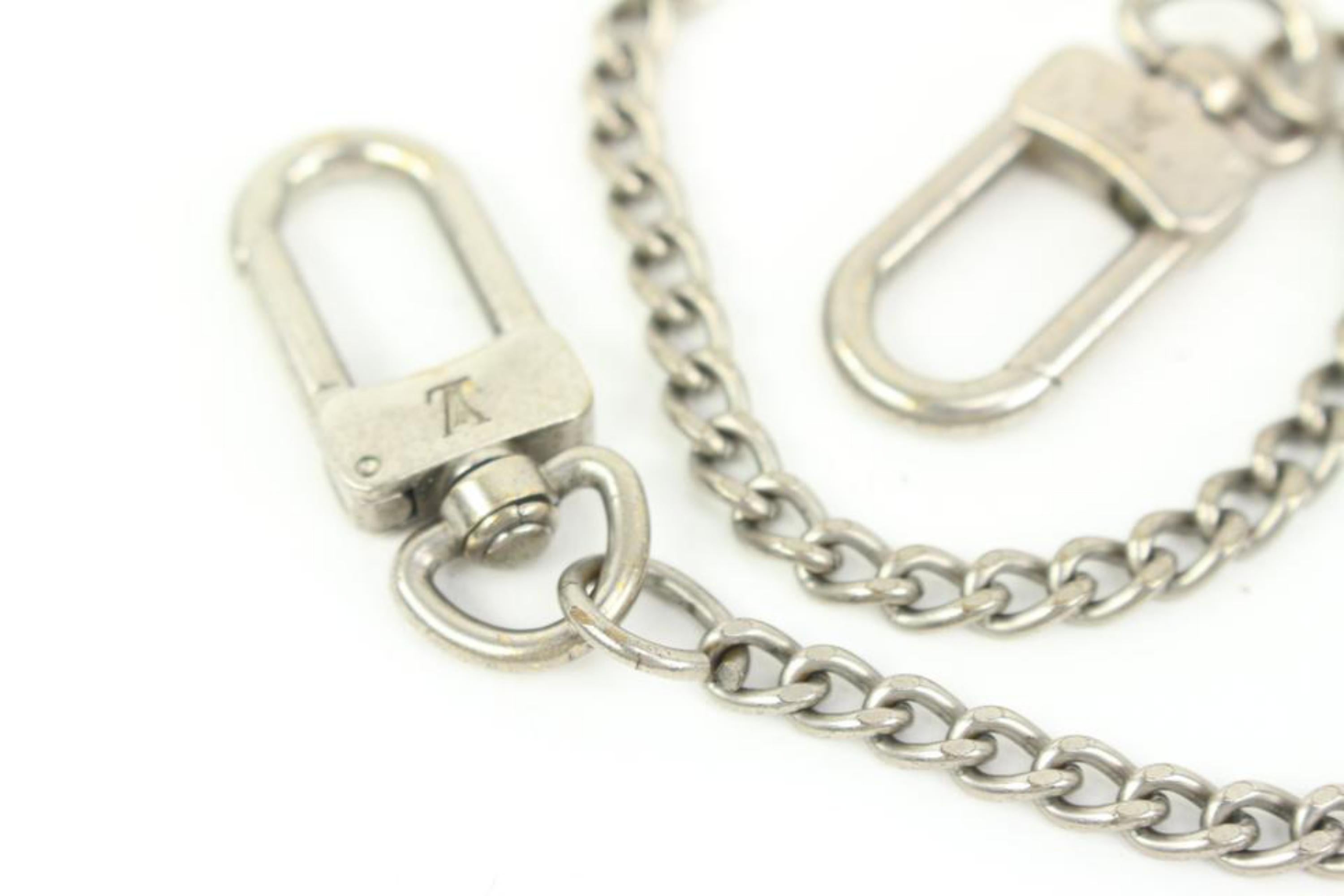 Louis Vuitton Silver Chain Strap or Pochette Extender  42lk421s In Good Condition In Dix hills, NY