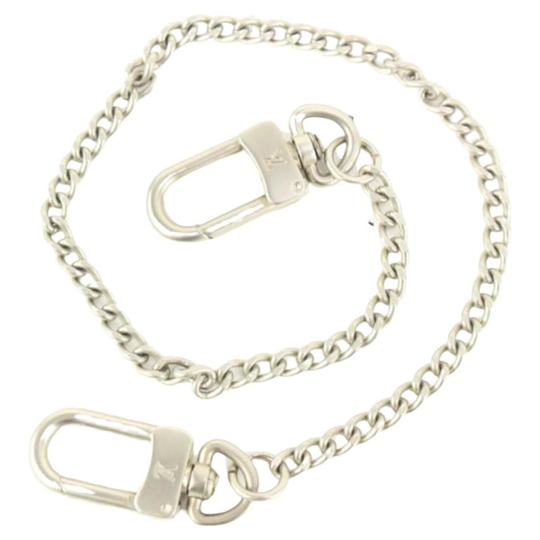 louis vuitton chain strap silver