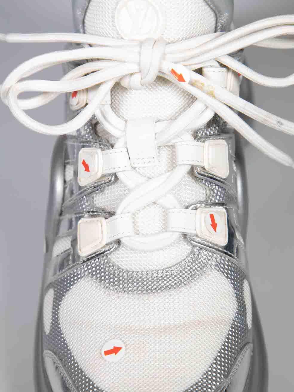 Louis Vuitton Silver Chunky Archlight Trainers Size IT 38.5 2