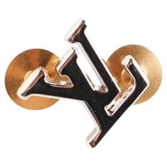 Louis Vuitton Silver Color Pin Men Brooch Accesory