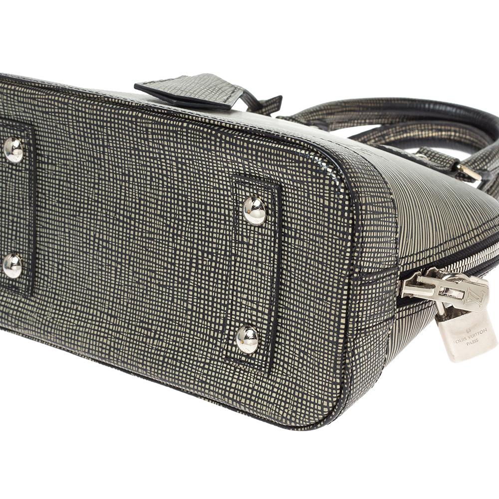 Louis Vuitton Silver Epi Leather Alma BB Bag 4