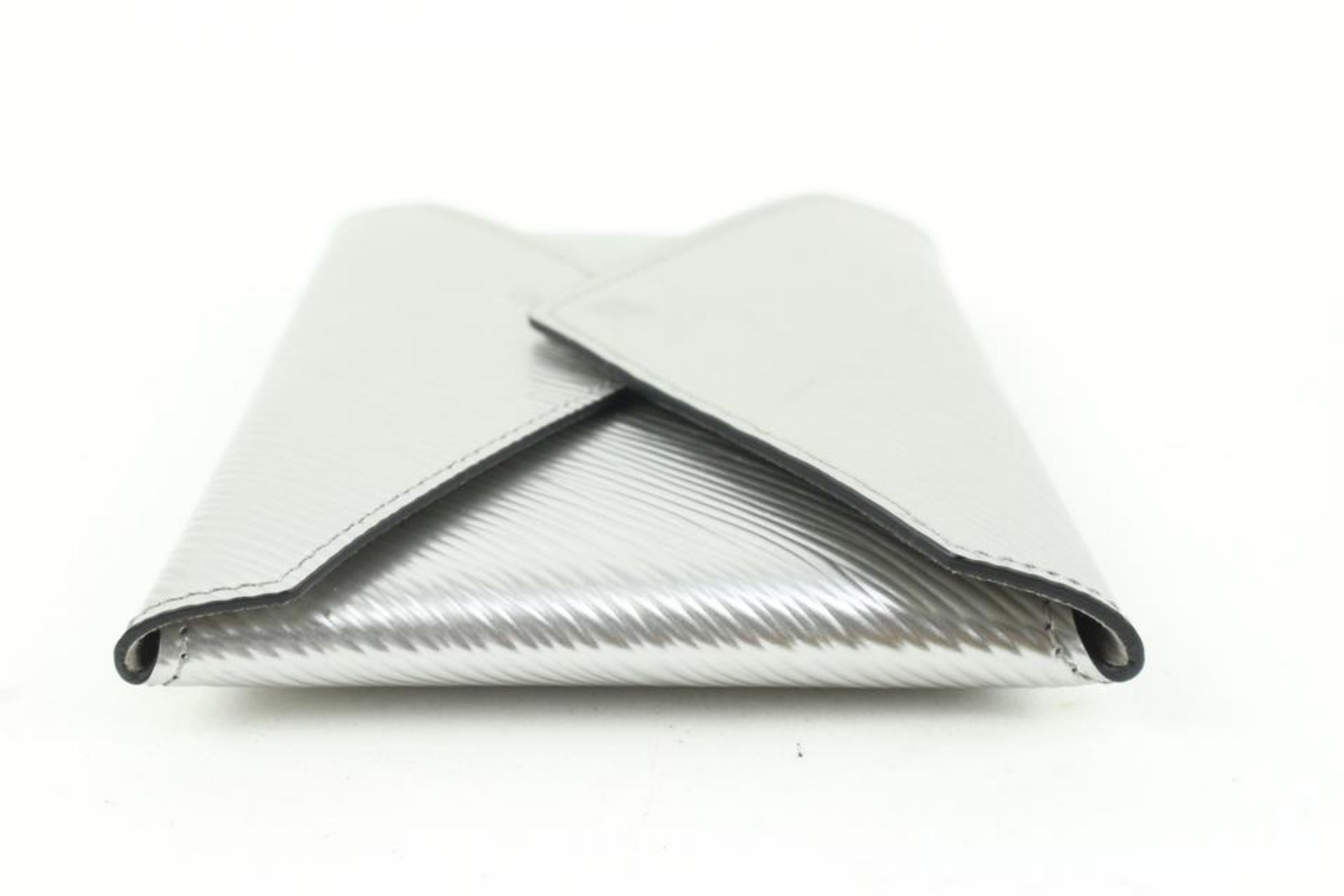 Women's Louis Vuitton Silver Epi Leather Kirigami MM Envelope Pouch 77lv24s
