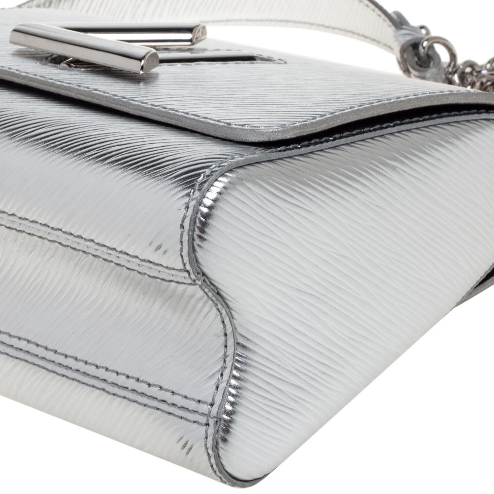Louis Vuitton Silver Epi Leather Twist PM Bag 5