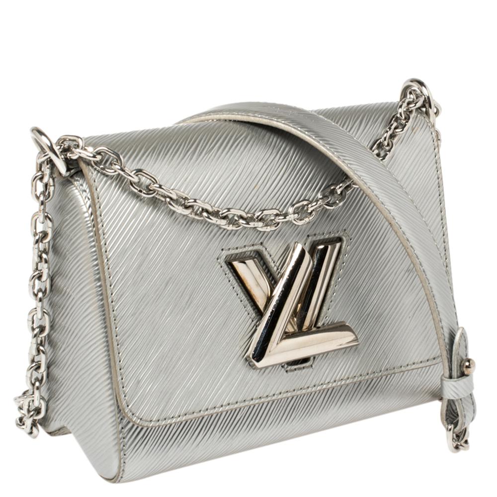 Women's Louis Vuitton Silver Epi Leather Twist PM Bag