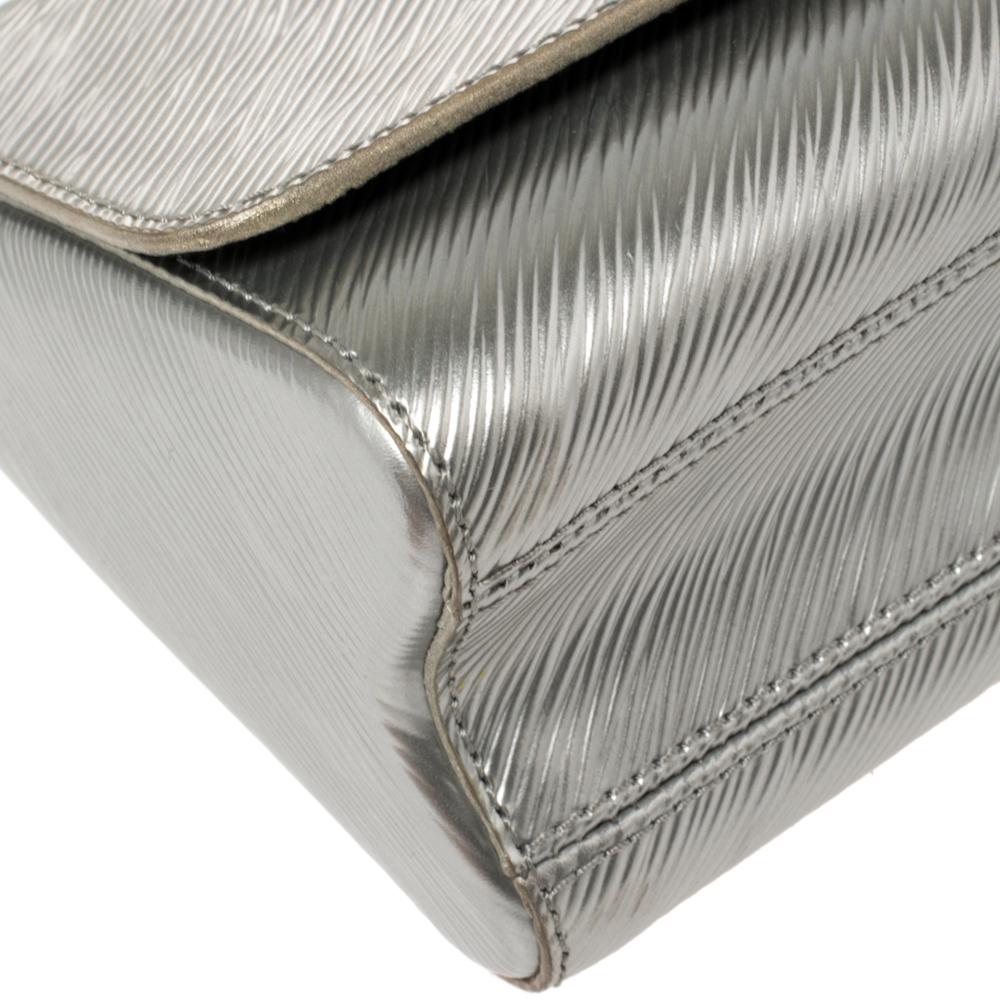 Louis Vuitton Silver Epi Leather Twist PM Bag 4