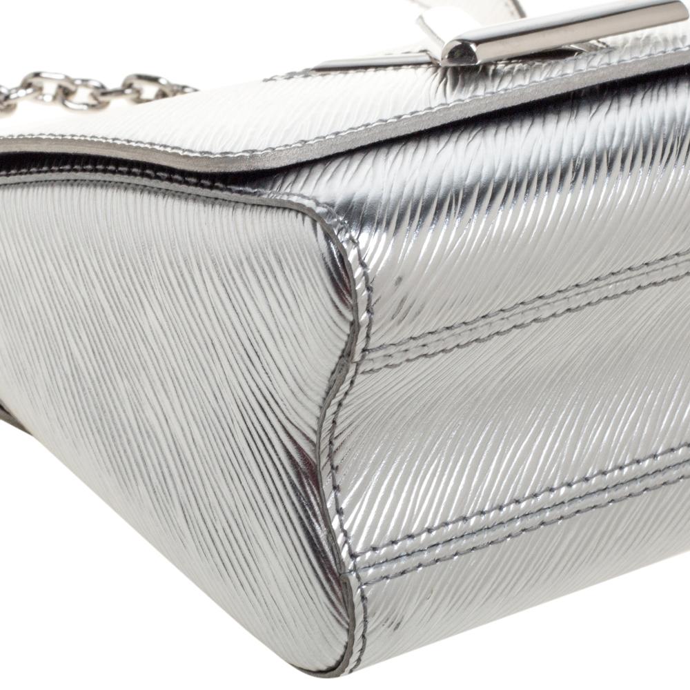 Louis Vuitton Silver Epi Leather Twist PM Bag 3