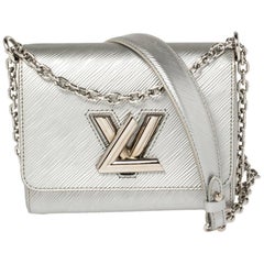 Louis Vuitton Silver Epi Leather Twist PM Bag