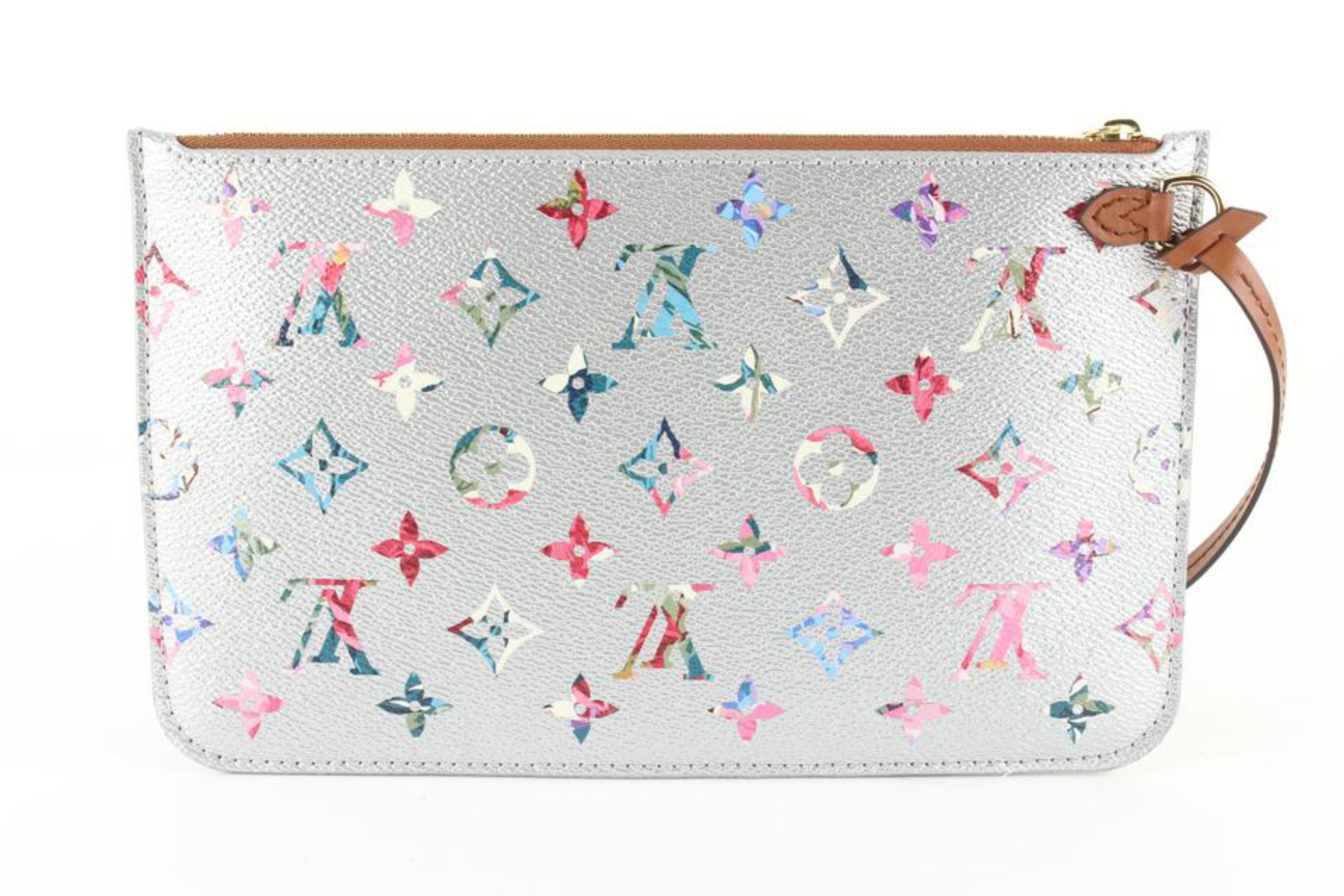 Louis Vuitton Silver Garden Monogram Neverfull MM 76lz727s 1