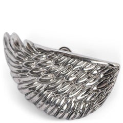 LOUIS VUITTON silver & gold 2018 BIONIC WINGS & LEAVES Earrings