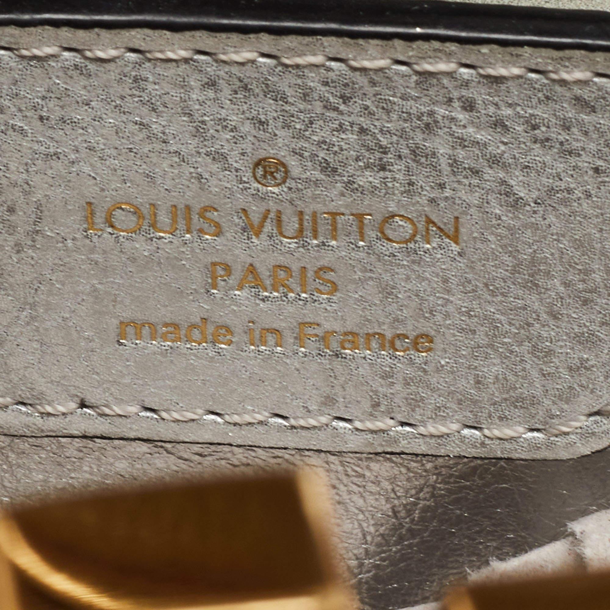 Louis Vuitton Silver Iridescent Leather Capucines BB Bag 12