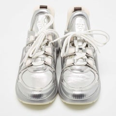 Louis Vuitton Silver Leather Archlight Sneakers Size 40