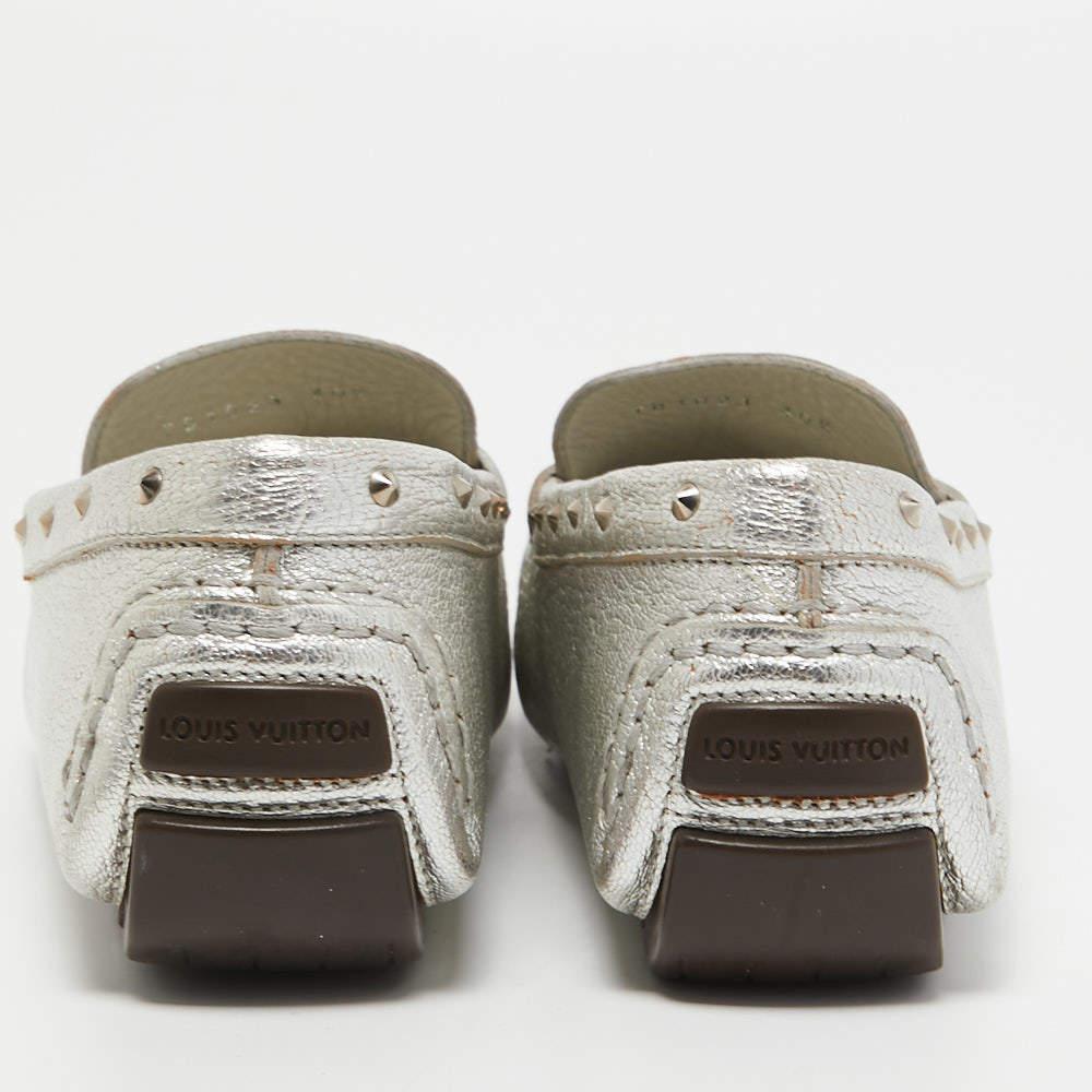 Louis Vuitton - Mocassins Lombok en cuir argenté, taille 40,5 1