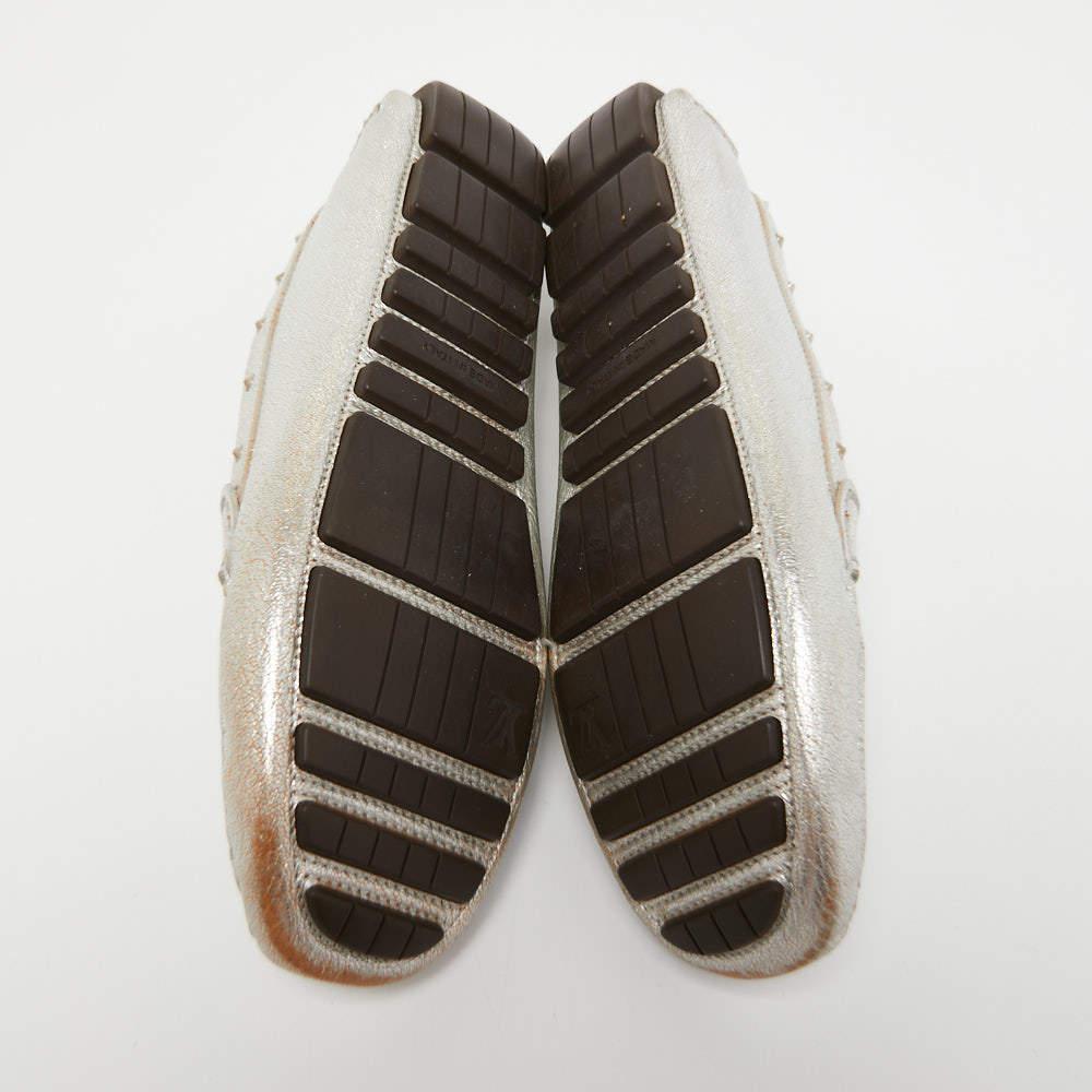 Louis Vuitton - Mocassins Lombok en cuir argenté, taille 40,5 2