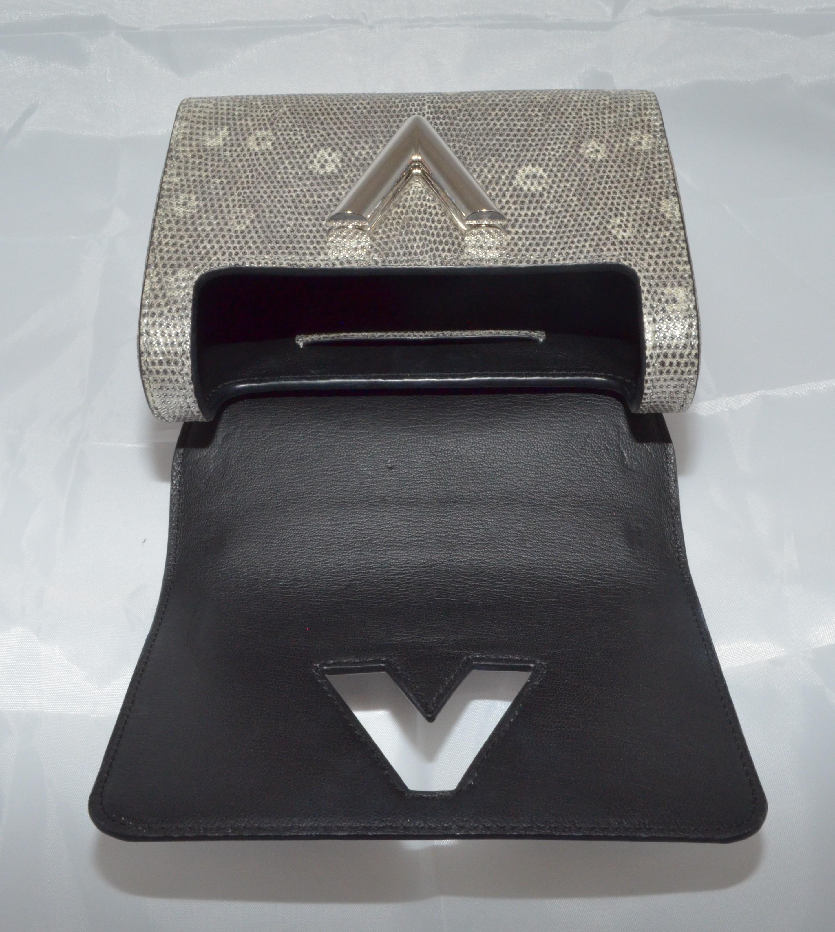 Louis Vuitton Silver Lizard Twist PM Handbag Limited Edition with Cites 5