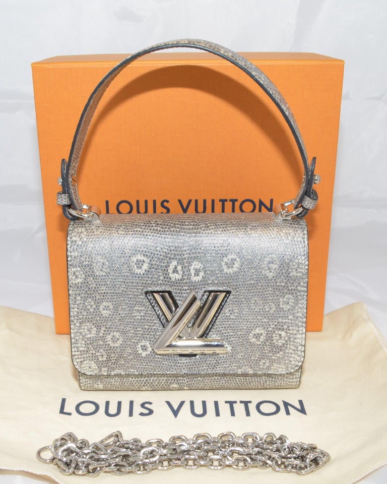 Twist lizard crossbody bag Louis Vuitton Beige in Lizard - 22780867