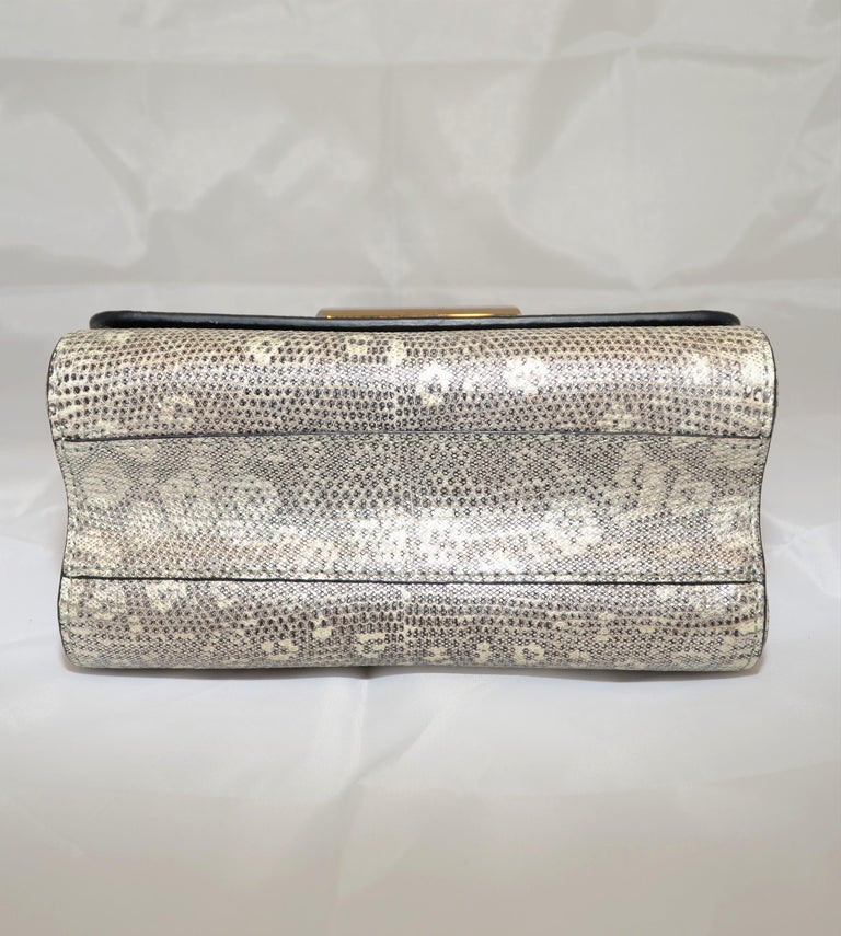 Louis Vuitton Silver Lizard Twist PM Handbag Limited Edition with
