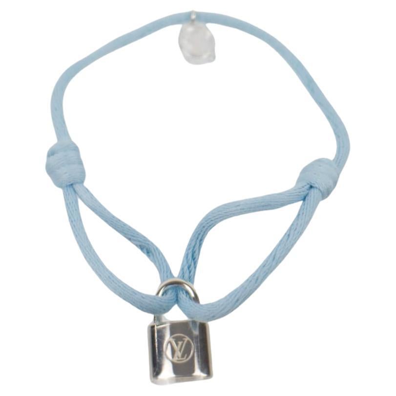 Louis Vuitton Silver Lockit X Doudou Louis Bracelet, Recycled Silver And  Cord For Sale at 1stDibs