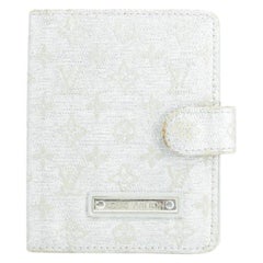 Louis Vuitton Silver Mini Agenda Monogram Shine Day Planner 20lko122 Wallet
