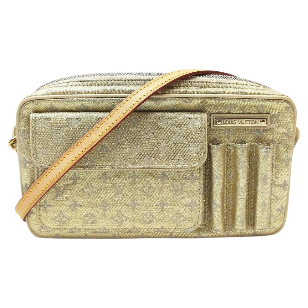 Louis Vuitton Silver Mini Lin Shine McKenna Bag  862017 For Sale