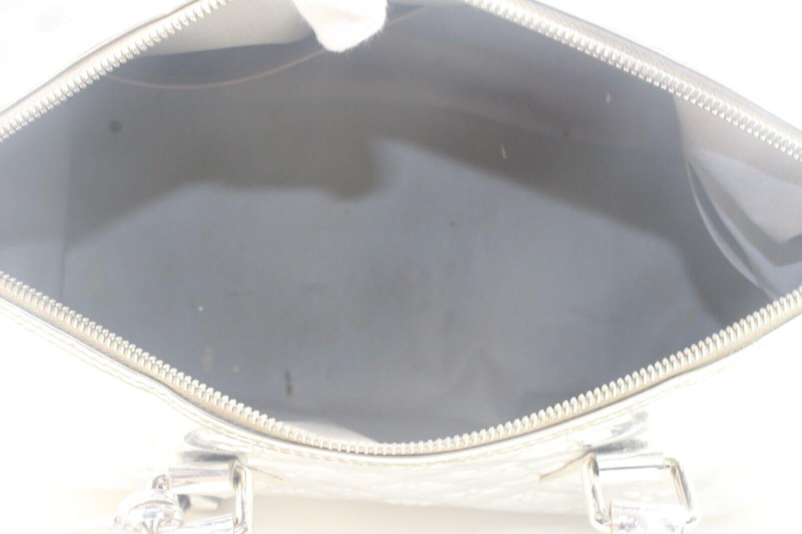 Louis Vuitton Silver Miroir Speedy 35 Monogram Vernis Limited 3LVS126K 3