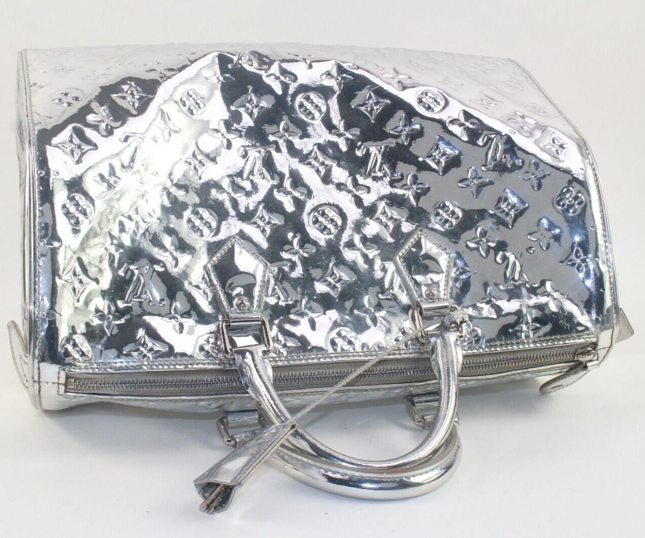 Louis Vuitton Silver Miroir Speedy 35 Monogram Vernis Limited 3LVS126K 4