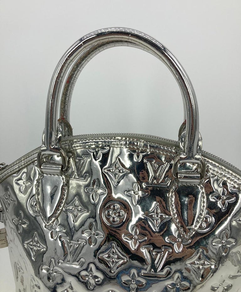 Louis Vuitton Silver Mirror Lockit Bag For Sale at 1stDibs