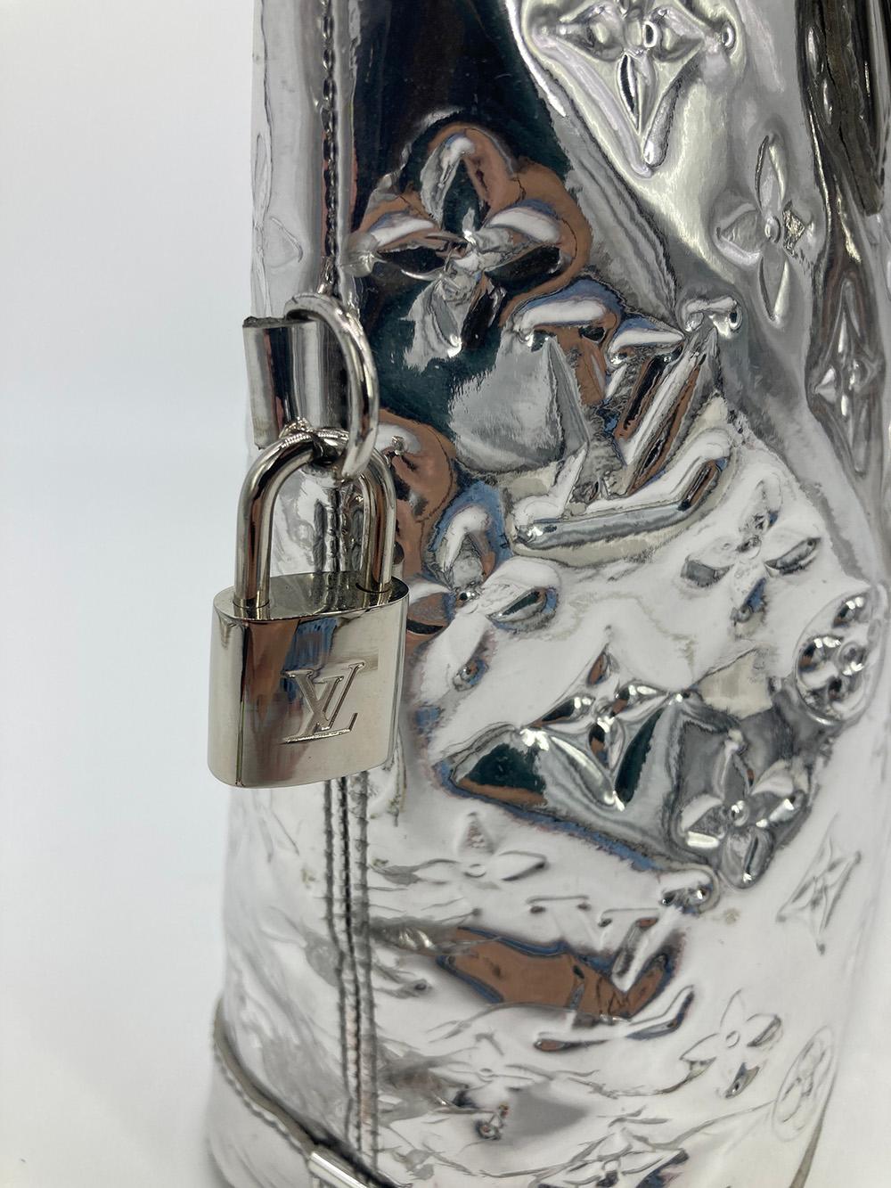 Louis Vuitton Silver Mirror Lockit Bag 8