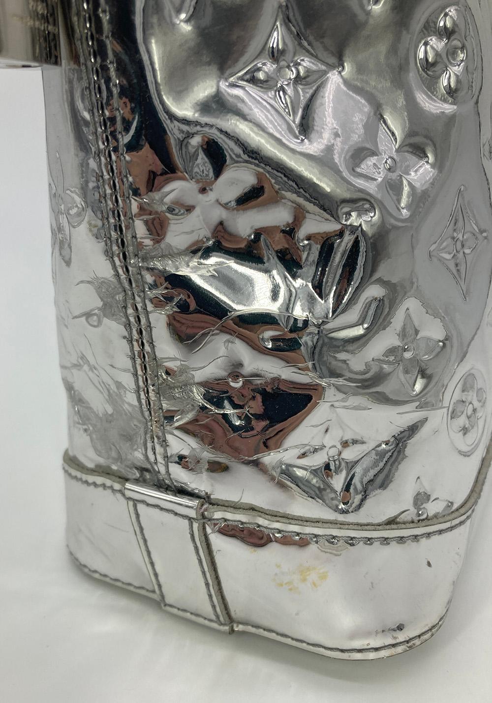 Louis Vuitton Silver Mirror Lockit Bag 1