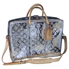 Louis Vuitton Silver Mirror Porte Documents Or 24 Hours Bag by Virgil Abloh