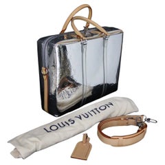Louis Vuitton Silver Mirror Porte Documents Or 24 Hours Bag di Virgil Abloh