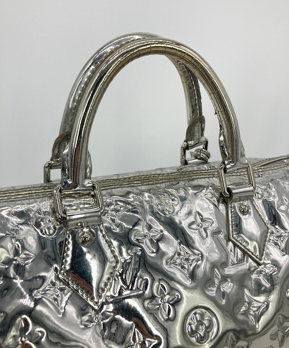 Louis Vuitton Silver Mirror Speedy 35 11