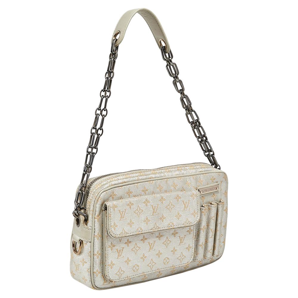 Louis Vuitton Silver Monogram Fabric Mini Lin Limited Edition Mckenna Bag 5