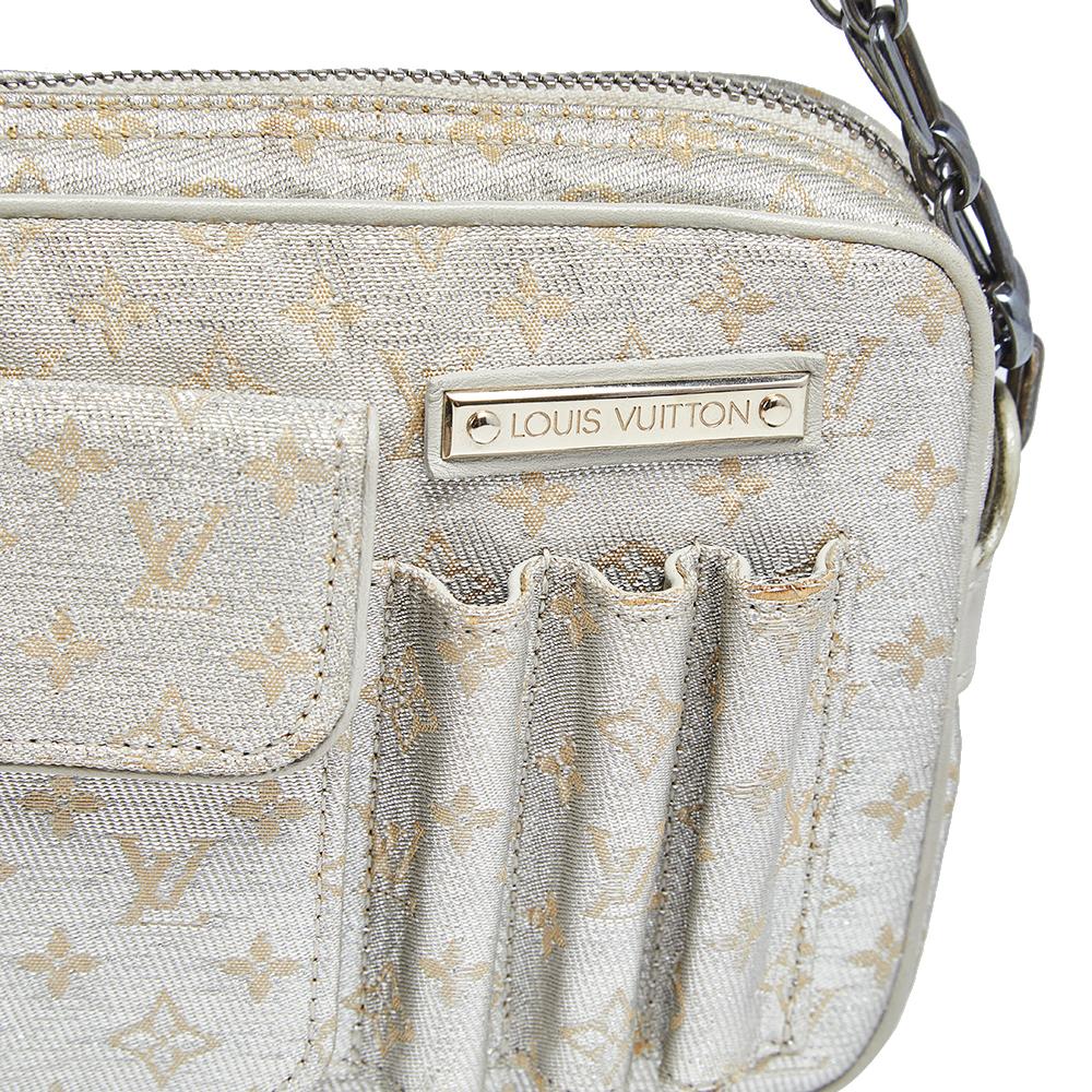 Louis Vuitton Silver Monogram Fabric Mini Lin Limited Edition Mckenna Bag 3